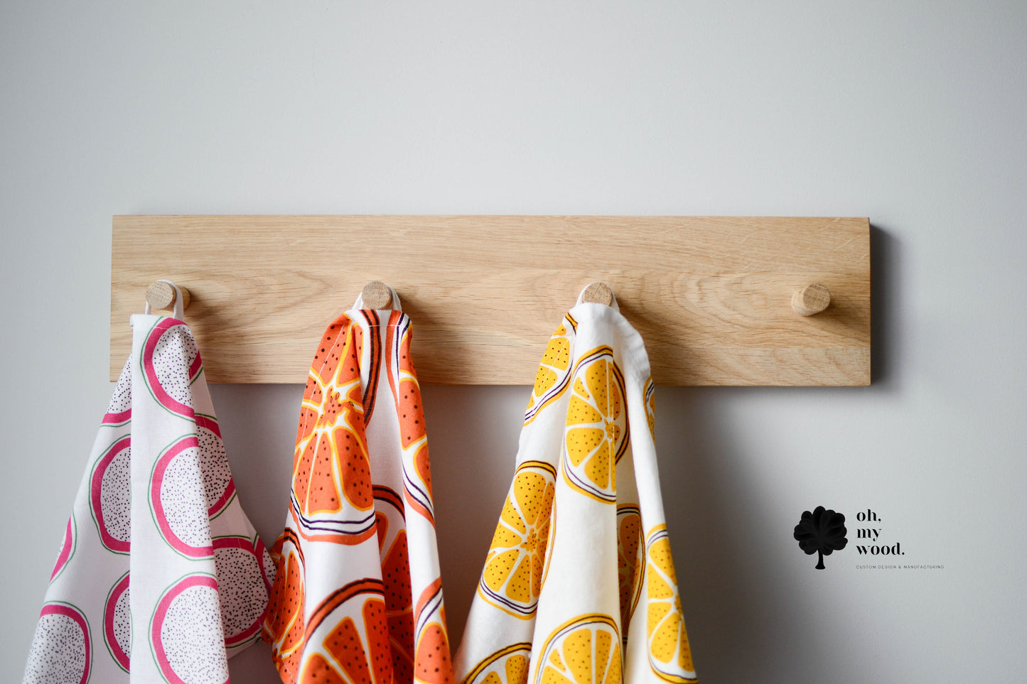 Wooden coat rack