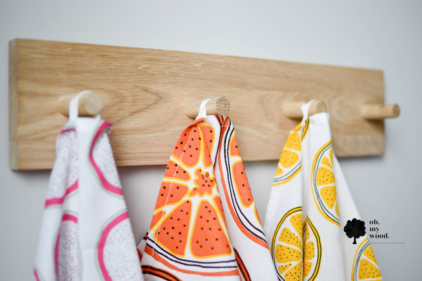 Wooden coat rack